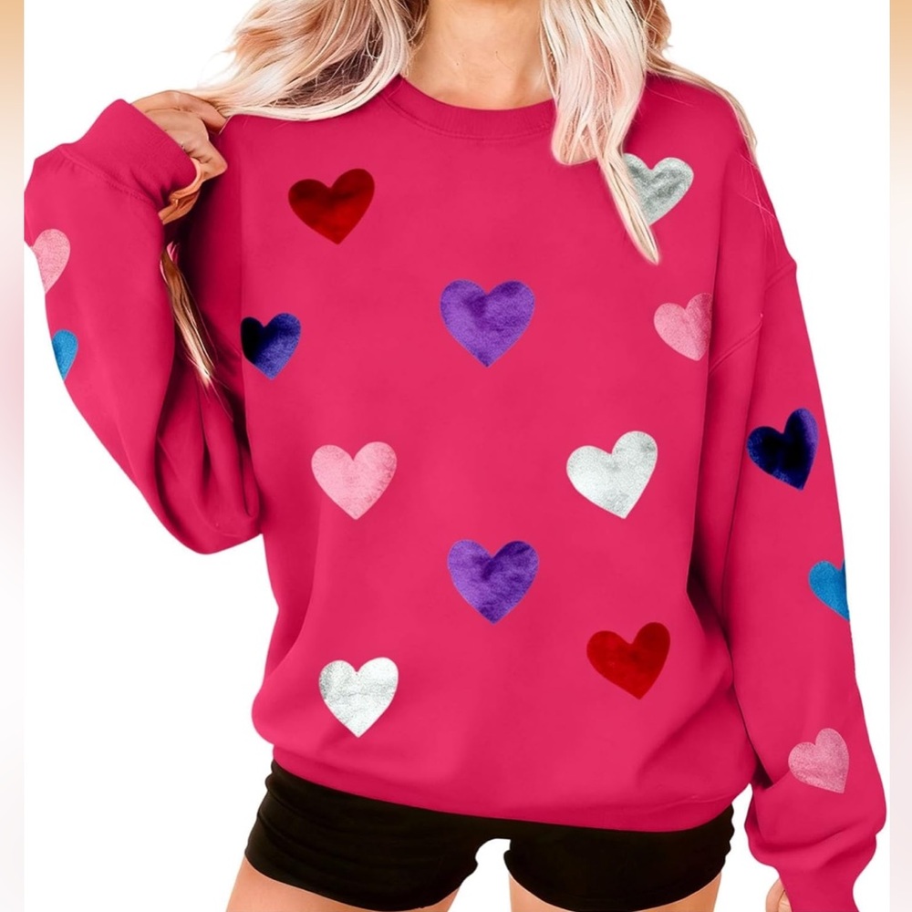 Heart Patterned Pink Top